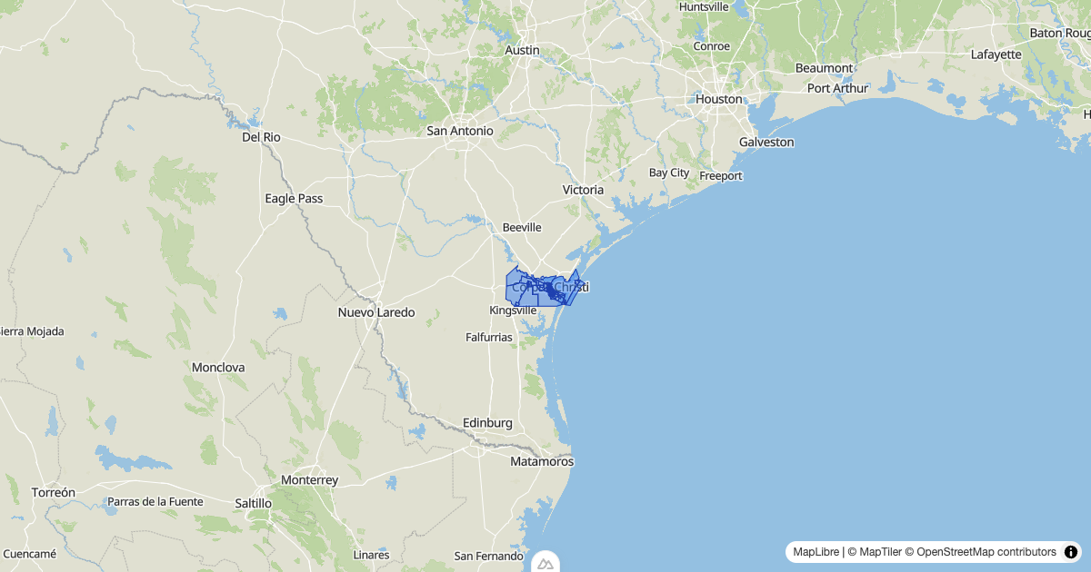 Map preview of nueces_48355_tracts_2021_population