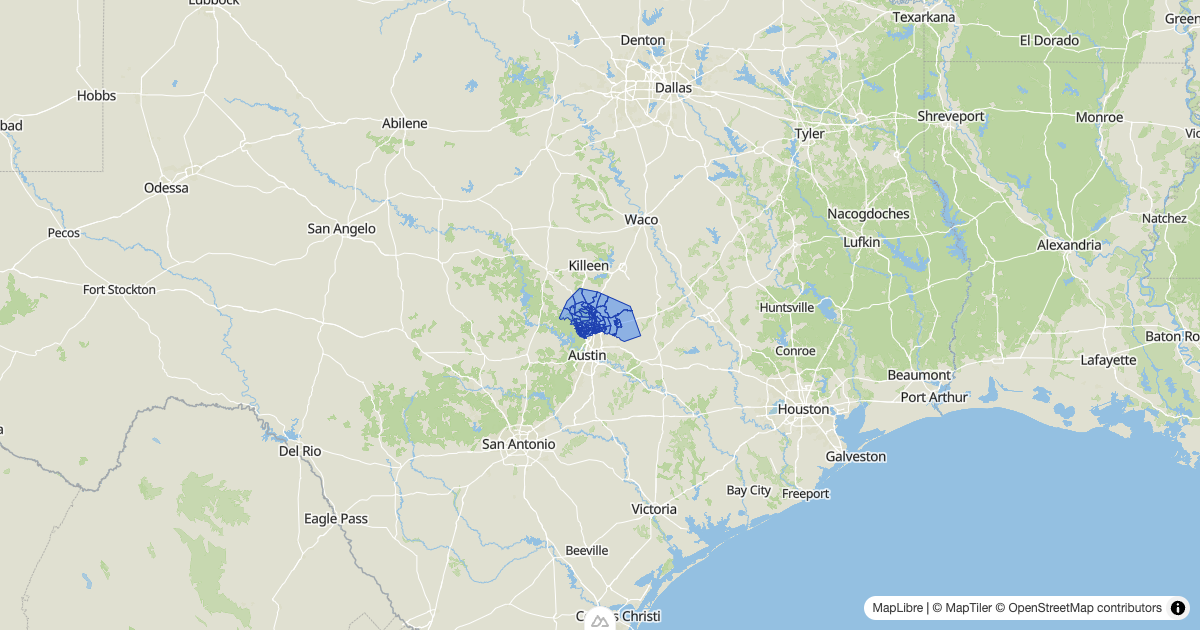 Map preview of williamson_48491_tracts_2021_population