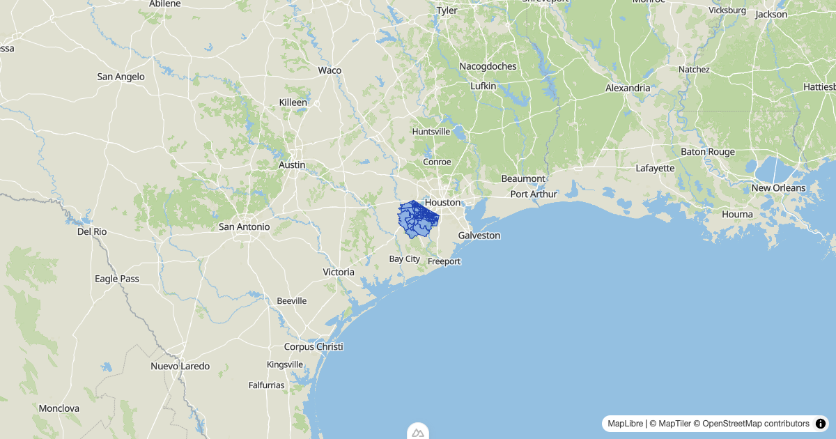 Map preview of fort bend_48157_tracts_2021_population