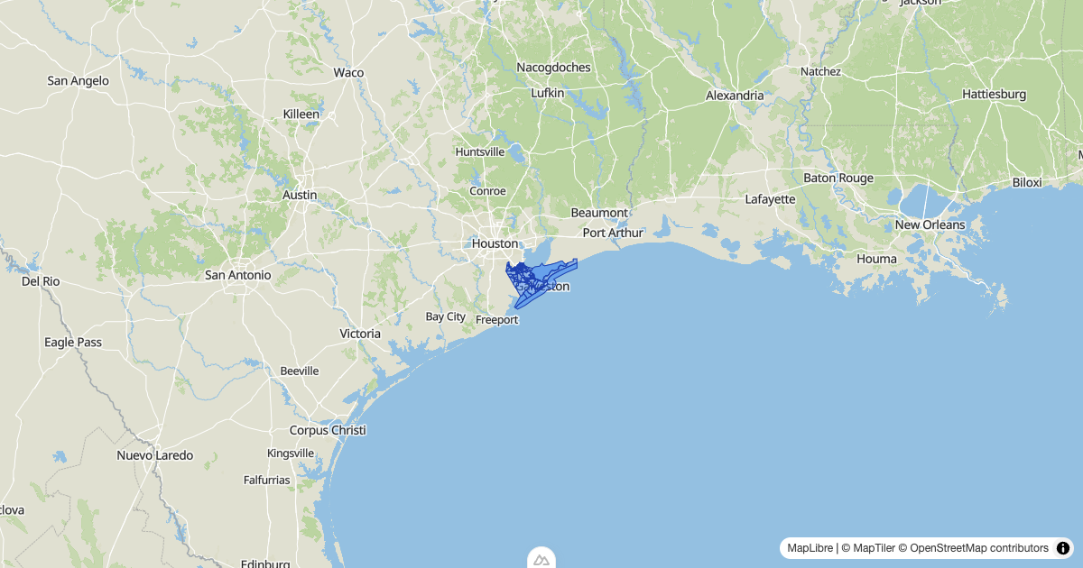 Map preview of galveston_48167_tracts_2021_population