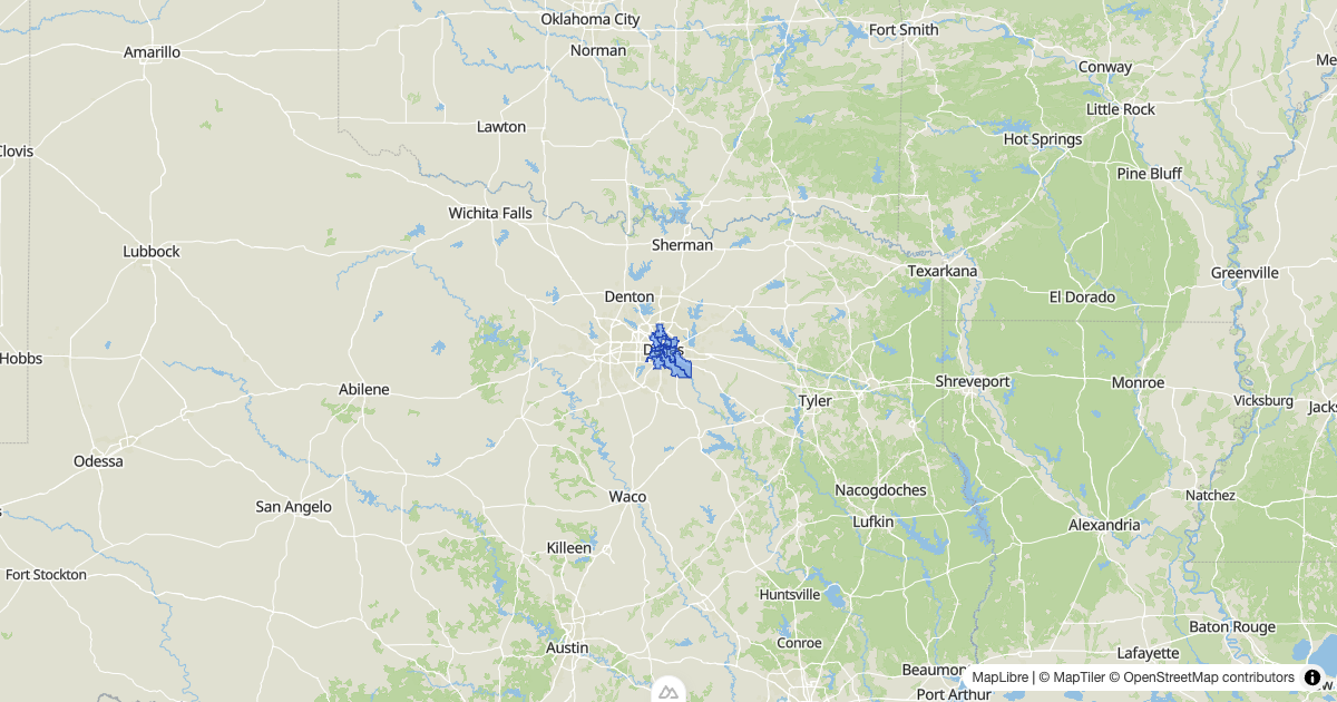 Map preview of disd_trustees