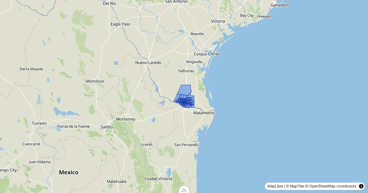 Map preview of hidalgo_48215_tracts_2021_population